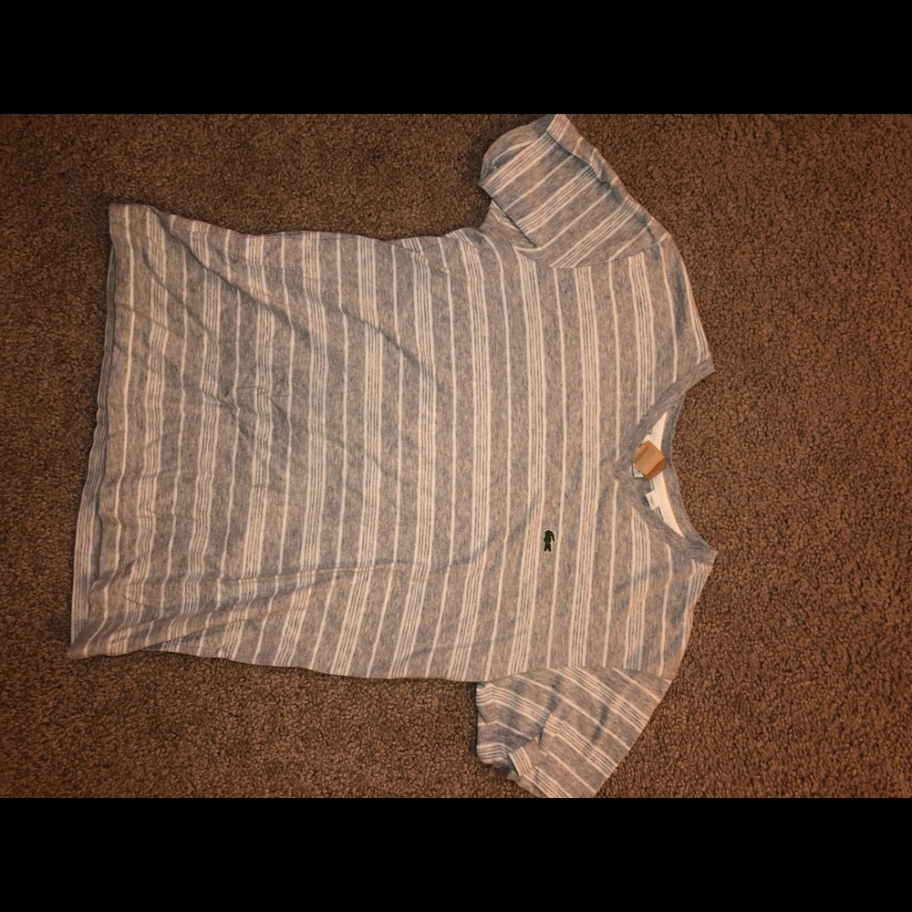 Gray boys Lacoste tee shirt